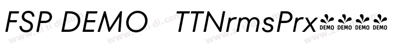 FSP DEMO   TTNrmsPrx字体转换